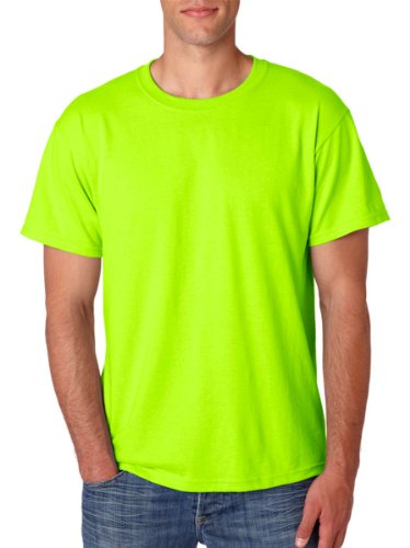 Jerzees Dri-Power Mens Active T-Shirt X-Large Neon Green