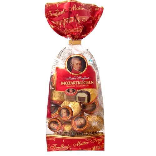 Marzipan Chocolate Balls 300g - Mozart Kugeln individually wrapped - Mozart Chocolate mozart kugeln chocolates chocolate marzipan Mothers day gifts Fathers day chocolates cake decorations
