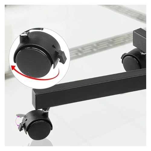 Soporte móvil para TV con ruedas y estante vertical miniatura 3