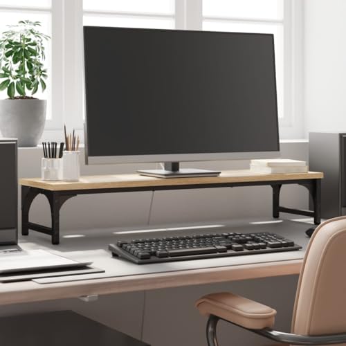 Support de moniteur PC portable et imprimante en bois - 2