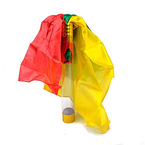Tube de cristal en soie accessoire magie apparition foulard transparent