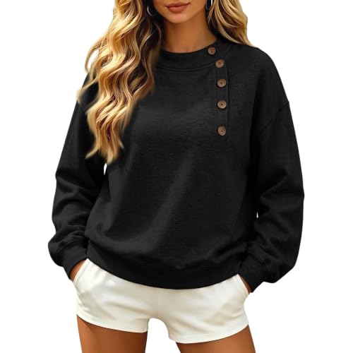 Crewneck Sweatshirts Women Fall Y2k Vintage Fleece Oversized Sweatshirt - image 2