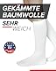 vitsocks Kinder Kniestrümpfe BAUMWOLLE dünne lange Socken (3x PACK) Jungen und Mädchen, Schwarz, 31-34