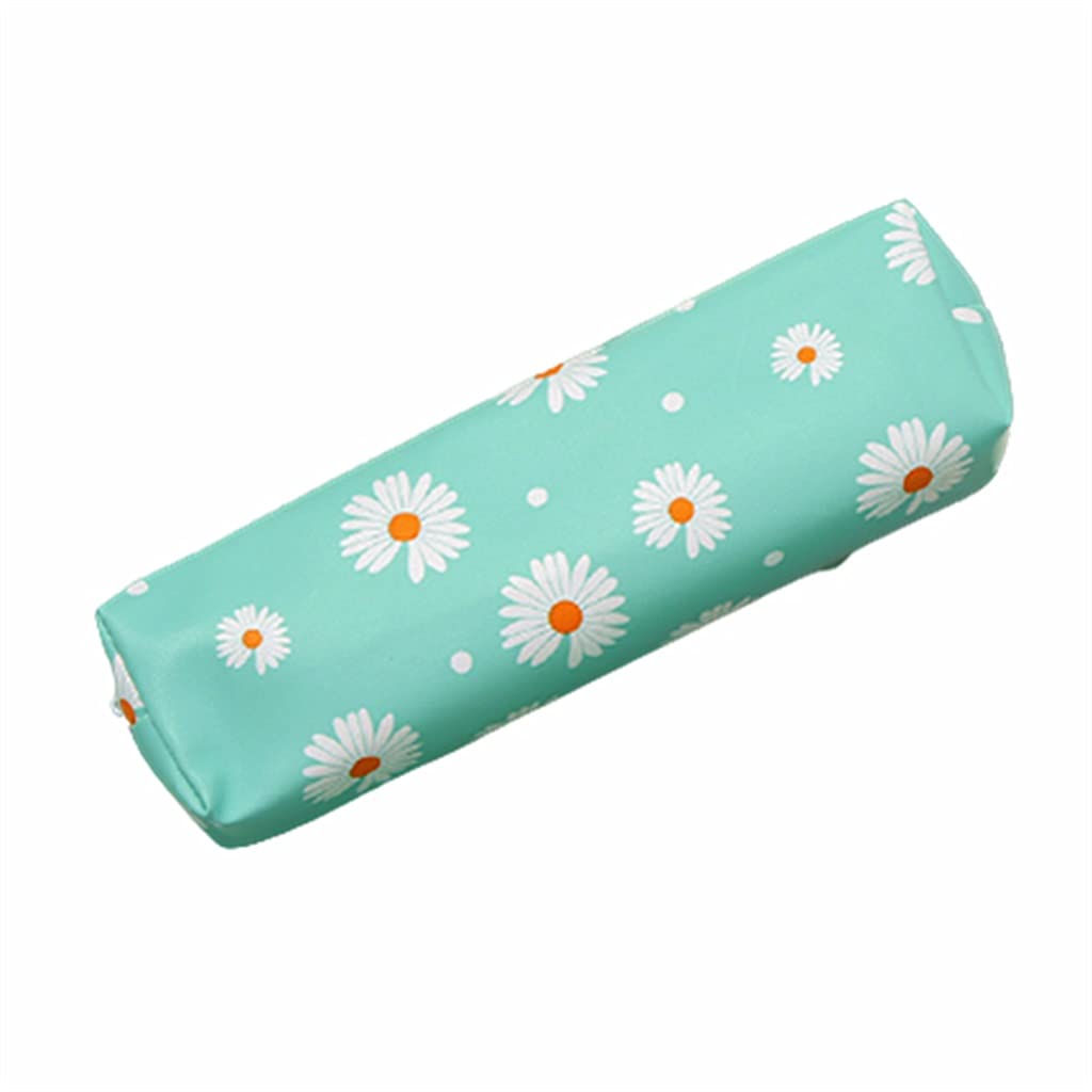 ACiyD Estuche Transparente Margarita Color Caramelo Regalo Caja de lápices Escolar Estuche para lápices Útiles Escolares Papelería (C, Talla única) (C Talla única)