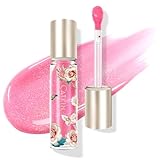 Catkin Lip Plumper Gloss, Tinted Lip Serum with Hyaluronic Acid & Jojoba Oil, Non-sticky Volumizing Hydrating Formula for a High Shine Maximum 3D Look, Plump & Soft Lips 0.12 Fl Oz - C02 Rose Diamond