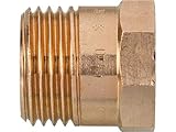 Viega 3243-Niple Fitting 3243 1/2 x 3/8 Bronze