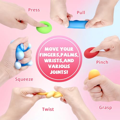 Gocozer 28-Pack Valentine's Day Gifts for Kids – Stress Ball Set with Stretchy Squishy Sensory Toys & Greeting Cards, Perfect for Classroom Exchange & Party Favors by Gocozer - Used condition - Image 4