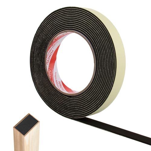 Feutrine Autocollante 20mm, 5M Patins en Feutre Auto-Adhésifs pour Parquet, Découpe Libre de Toute Taille, Protection Anti-Rayures et Isolation Phonique...