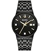 Bulova Men’s Modern Gold Tone Stainless Steel 3-Hand Calendar Date Quartz Watch, Diamond Dial