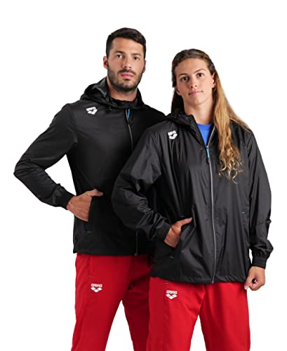 ARENA Team Unisex Solid Hooded Windbreaker Regular Fit Extra Light Packable Design2
