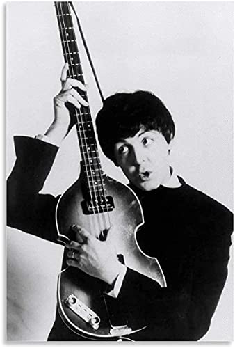 Art poster 60x80cm sans cadre Canvas Artwork Painting Paul Mccartney British Greatest Musician Rocker for bedroom Decor… - Les Beatles, Paul McCartney, John Lennon, RIngo Starr, George Harrison Art poster 60x80cm sans cadre Canvas Artwork Painting Paul Mccartney British Greatest Musician Rocker for bedroom Decor…