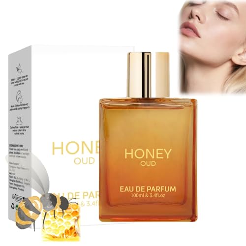 100ml Honey Oud Eau de Parfum,Long-Lasting Caramel Vanilla Scent Womens Perfume with Essentials Oils,Unisex Perfume for Men Women,Travel-Friendly Fragrance Gift for Birthday Anniversary