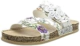 Suela: goma sintética Rieker 68252, Sandalia Mujer, Multicolor, 42 EU