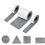 Paket beinhaltet-Die filzstreifen enthält zwei arten von größe,(1 Rollen100 * 10cm*4mm+2 Rollen100 * 2cm*4mm)leicht zu schneidende frei in jede form und größe und was auch immer erforderlich ist ohne bohren.