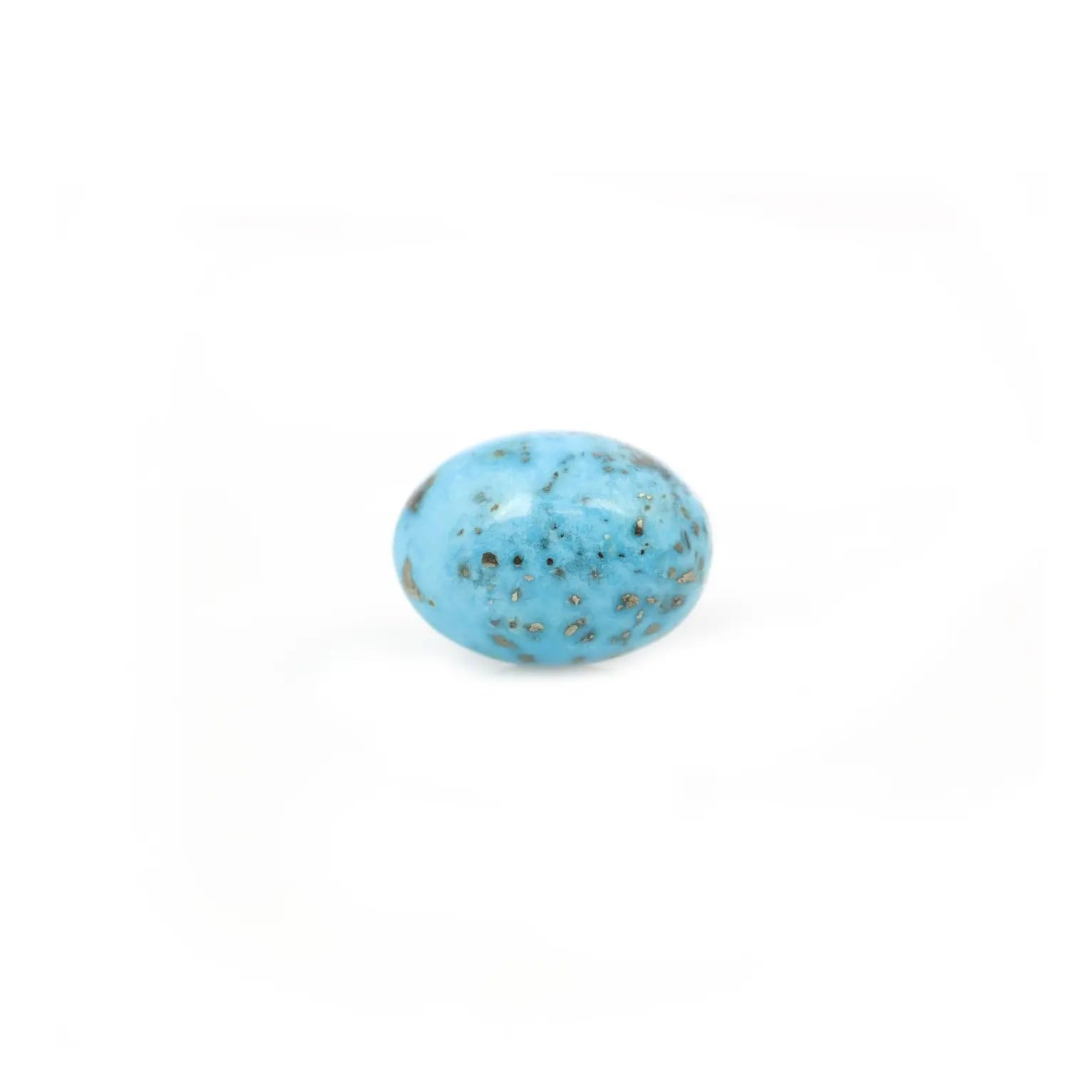 Turquoise afghane naturelle ovale pour sublimer un collier bohème - 5