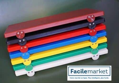 Planche à découper en polyéthylène professionnel Noir 60 x 40 x 2 avec Fermi Made in Italy