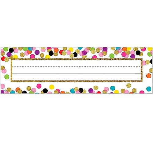Teacher Created Resources Confetti Name Plates (TCR5886)