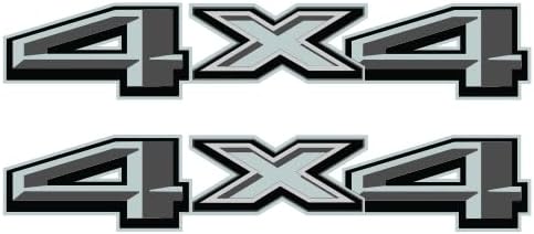 2X GOLD HOOK Premium Series 4x4 Calcomanías  Adhesivo de repuesto para mesita de noche, compatible con Ford F150, F250, F350 Super Duty, acabado