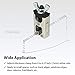 FIRSTINFO F3942 Micro Pinch Weld Clamp for Car Body Sheet, Metal Plate, Vertical Sheets Welding - Wedge Force Design, Flexible Face