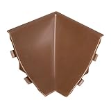 HOLZBRINK Rinconera interior para copete de cocina, PVC 23x23 mm