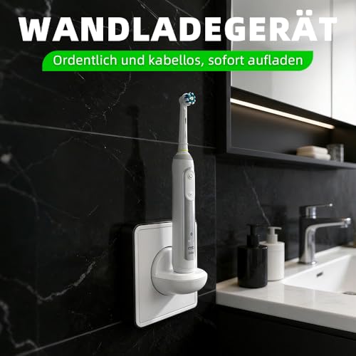 Xwartre Ladestation Steckdose Kompatibel mit Oral B Elektrische Zahnbürste, Ladegerät Kabelloses für Braun Oral-B Pro/Vitality/Genius X/iO 3 4 5 6, Wandladegerät Charger Adapter Ladeadapter