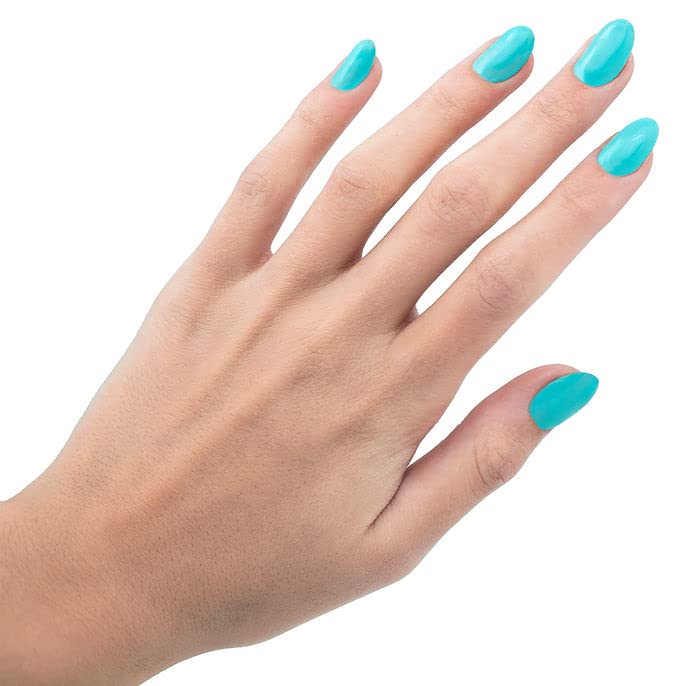 Miniatura 2 de Esmalte de gel azul aguamarina, esmalte de uñas de gel natural con pigmentos orgánicos, esmalte de uñas en gel UV para remojar el esmalte de uñas