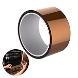 Spezifikation: Breite: 50mm; Länge: 33m; Hitzebeständigkeit: ca. 250 ° C (bis zu 300 ° C in kurzer Zeit); Material: Polyimidfolie, Silikonkleber; Zugkraft: 135N / 25mm; Schälkraft: 5N / 25mm.