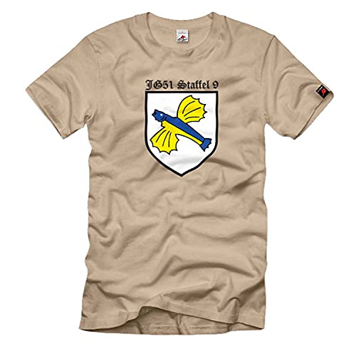 T-shirt JG 51 confortable en taille XL avec écusson de l'armée de l'air