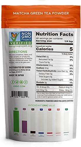 Ujido Japanese Matcha Green Tea - Summer Harvest - High Culinary Grade (2 Ounce) #TOP1