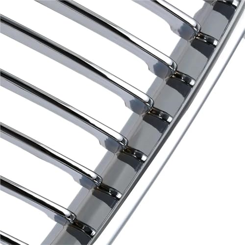 DZSYOHFS Car Front Grill Kidney Grille Front Bumper Radiato Guard Grill Fit For 3 Series For BMW For E46 Sedan 325i 330i 323i 1998-2002 Car Accessories Fog Light Grill(Silver) - Image 2
