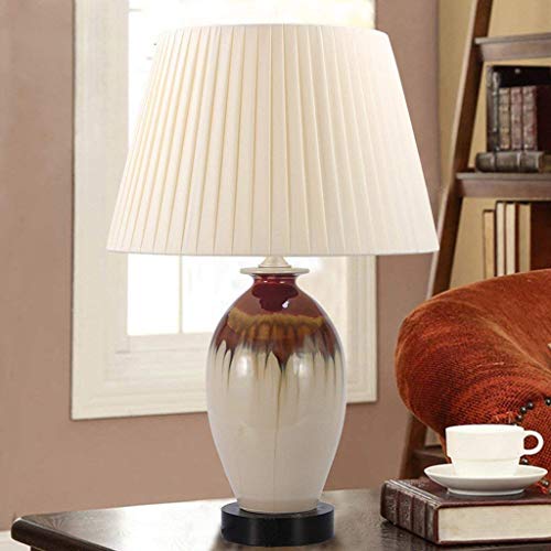 Petite lampe de chevet céramique E27 créative pour éclairage de chambre d'hôtel