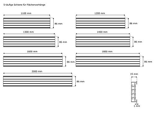 Victoria M. Binario per Tende a Pannello a 5 vie