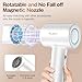 Labiim Hair Dryer, High-Speed Ionic Low Noise Blow Dryer with Brushless Motor for Fast Drying, Thermo-Control Quiet Compact Hair Blow Dryer, Hairdryer with 1 Nozzle Attachments for Home Salon Travel