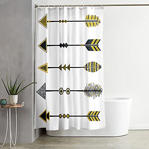 Rideau de douche polyester 150x180 cm imperméable pour baignoire et douche italienne