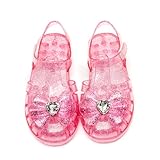HaHaGuu Girls Jelly Sandals Closed Toe Beach Flat-Sandal Breathable Waterproof Fisherman Gladiator Flats Summer Costume Princess Dress Shoes For Toddler Girl Little Kid Big Kids