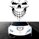 Murimt Skull Sticker for Car Hood Decal 2 Set Racing Truck Decal Decoration