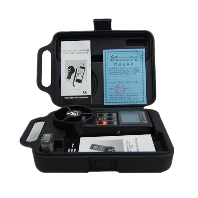 AZ8904 Handheld Wind Velocity Meter Anemometer Air Flow Meter Wind Speed Range 0.4~30 m/s