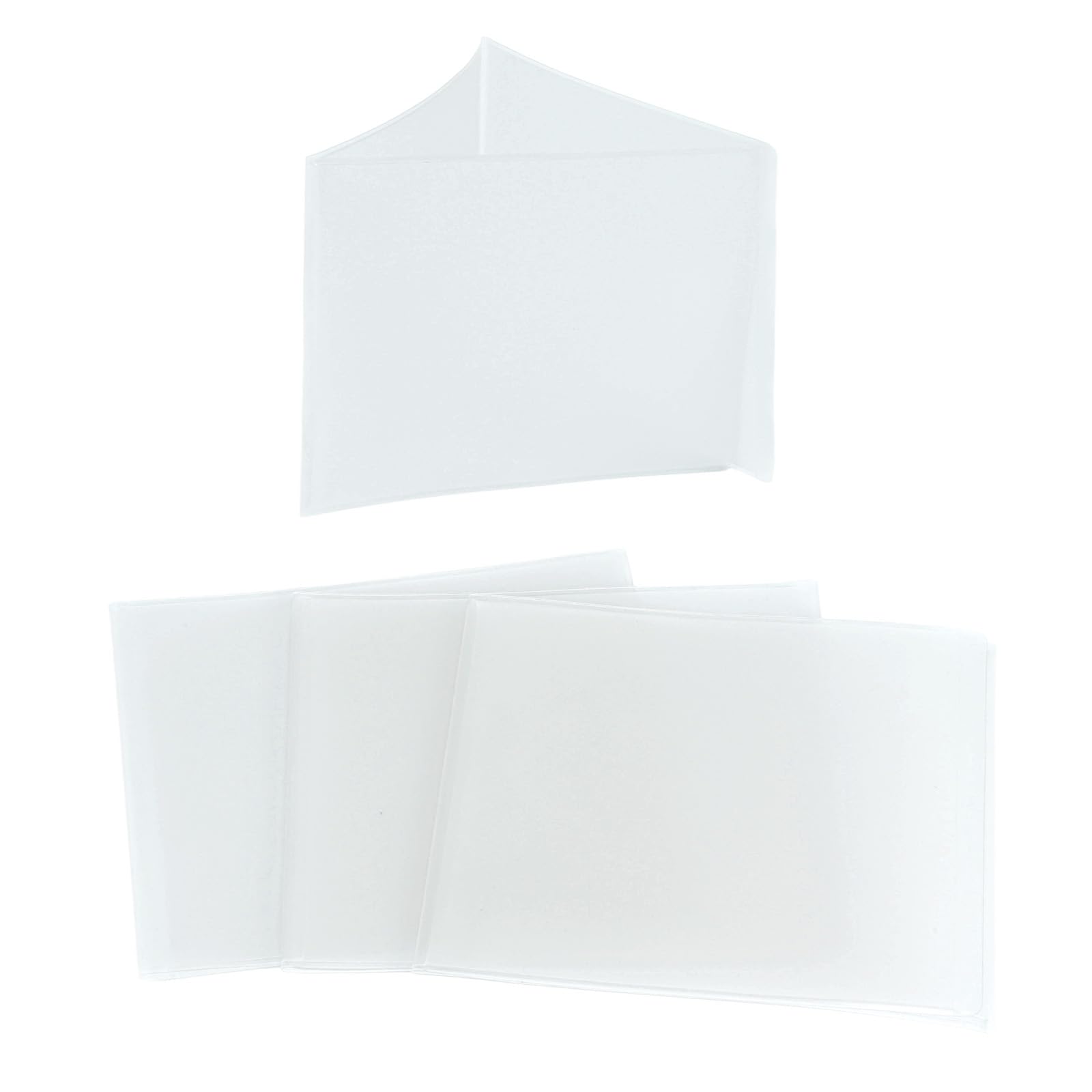 BOXOB 4pcs 2025 Mahjong Card Holder, Plastic Ultra-Transparent 6.1x4.96in Large Mahjong Card Sleeve Case Scratch-Resistant Protector Cover Accessories