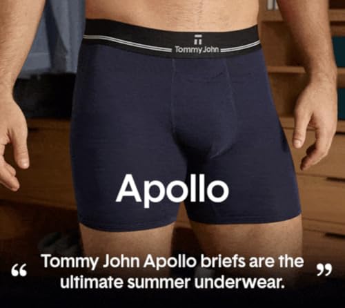Image of Tommy John Men's Second Skin 8 inch Boxer Brief Underwear