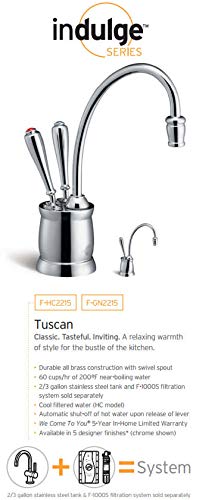 Image of InSinkErator Tuscan Instant Hot Water Dispenser Faucet, Classic Oil Rubbed Bronze, F-GN2215CRB