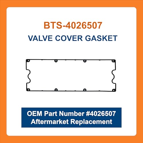 Image of BTS-4026507 Valve Cover Gasket, Compatible with Cummins ISX Engine, Aftermarket Replacement for OEM 4026507, Junta de Tapa Valvulas