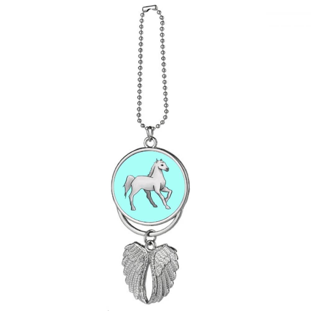 N/A Storytelling Stories Cheval Silver Wing Car Pendant Decoration