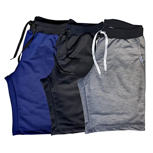 Kit 3 Bermuda Treino Academia Short Moletom Masculina Top Casual Fitness Caminhada Original Cintura