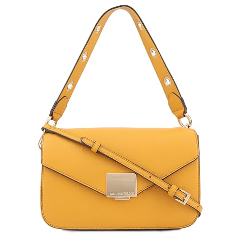 Paul Costelloe Genuine Leather Multiway Designer Bag - Stylish & Versatile Handbag with 6 Colour Options for Every Occasion AUCILLA (SUNFLOWER)