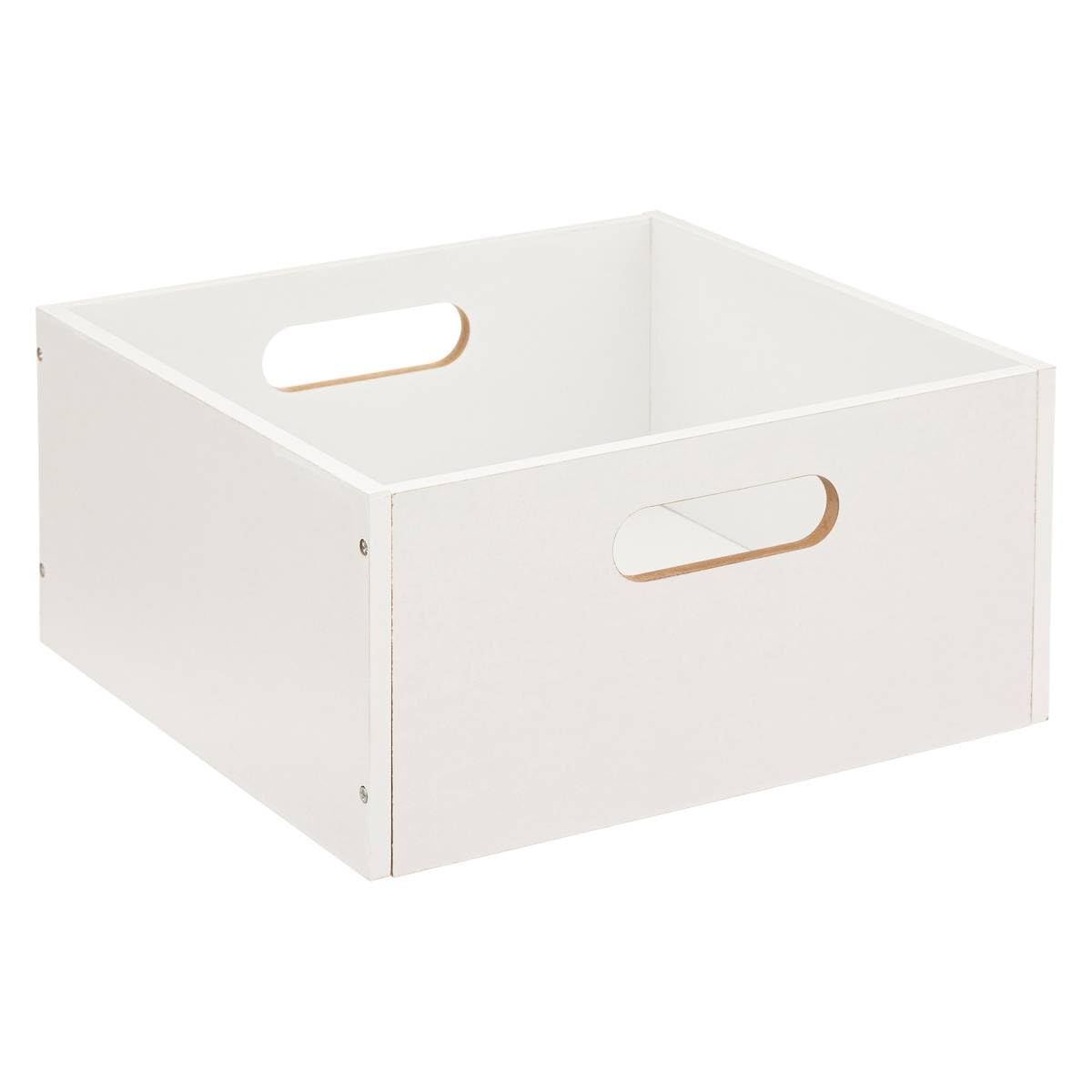 Five Storage Box 31 x 31 x 15 cm Wood White