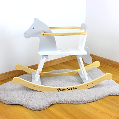 Holz-Schaukelpferd Stern I mit abnehmbarem Schutzring I personalisierbar I 78 x 30,5 x 57 cm I Altersempfehlung: 1+ Cover