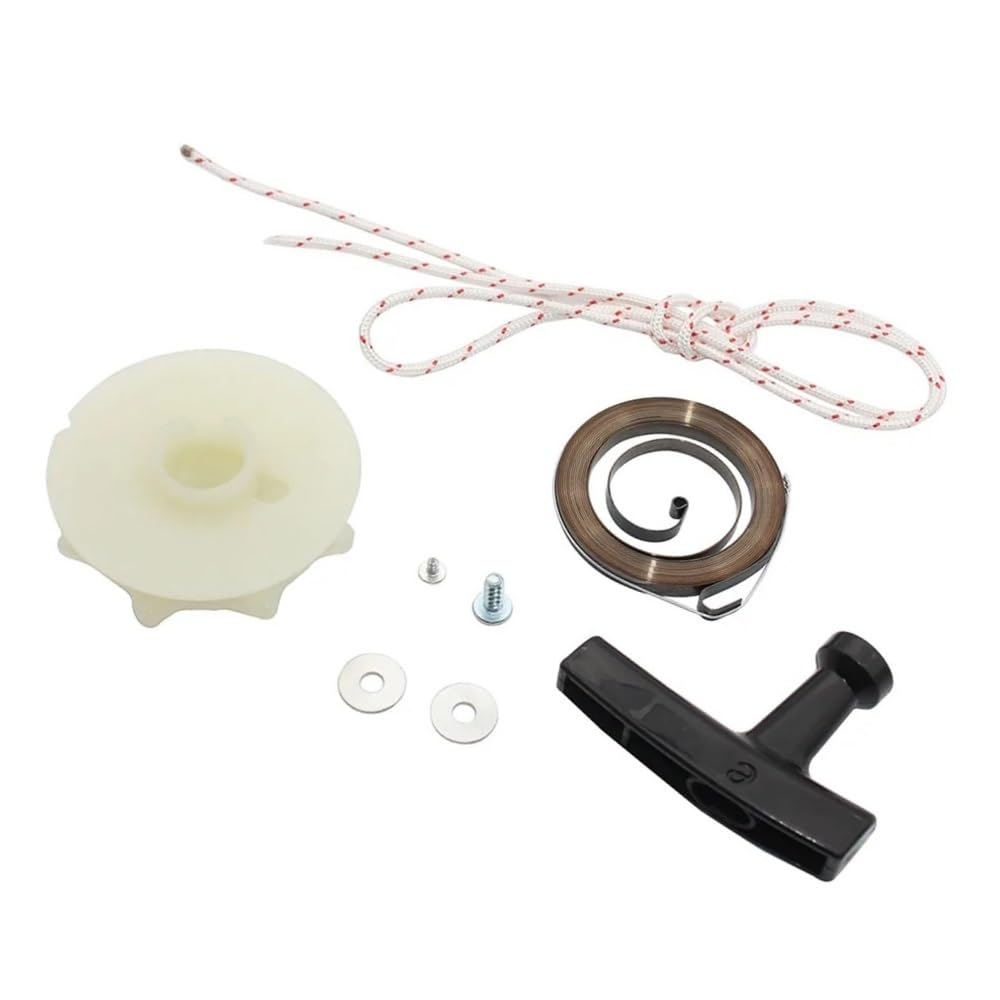 Evita tirones rotos con el kit de cuerda y polea de arranque para motosierra 401 y 370