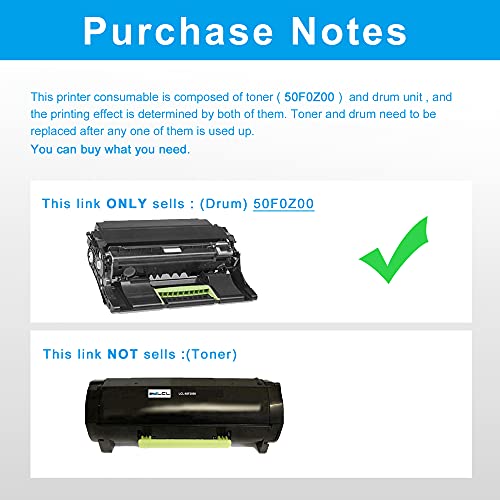 Lcl Remanufactured Drum Unit Replacement For Lexmark 500Z 500Zg 50F0Z00 50F0Z0G Ms310D Ms310Dn Mx310Dn Ms410D Ms410Dn Mx410De Ms415Dn Ms510Dn Mx510De Mx511Dte Mx511Dhe Mx511De Ms610Dn (1-Pack Black) #TOP1