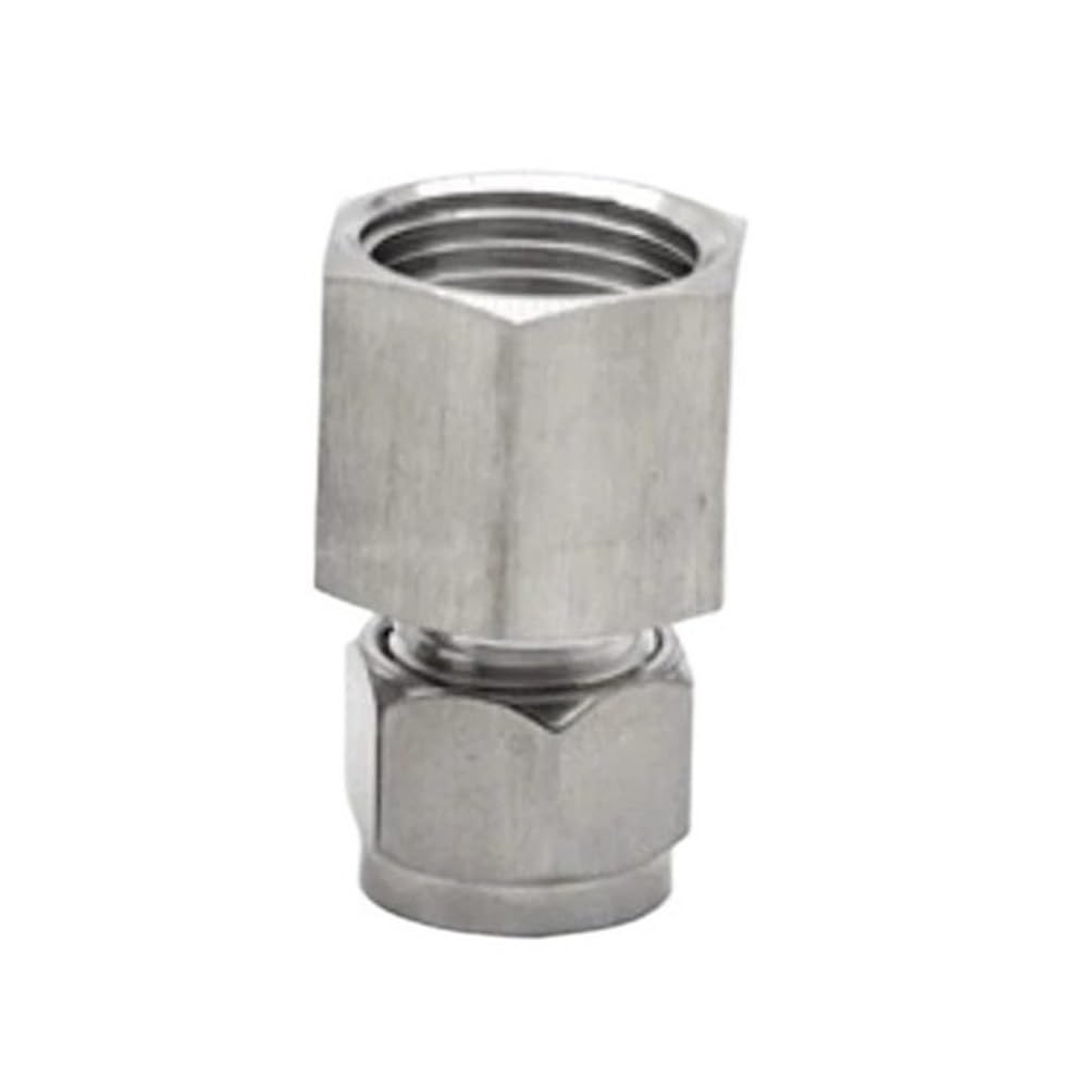 Quick Connect Hose Fittings,BSP Female Thread Double Ferrule Compression Connector - 304 Stainless Steel Pipe Fitting for Leak Prevention and Durability(8mmx1/4inch)