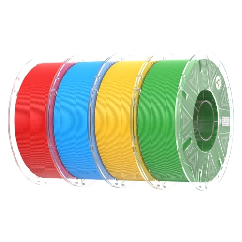 Image of Creality RFID Hyper PLA Filament 1.75mm, Yellow Green Red Blue | 4KG 3D Printer Filament, High Speed 30-600mm /s, PLA Filament Support CFS, Fits for K2 Plus Combo and Most 3D Printers